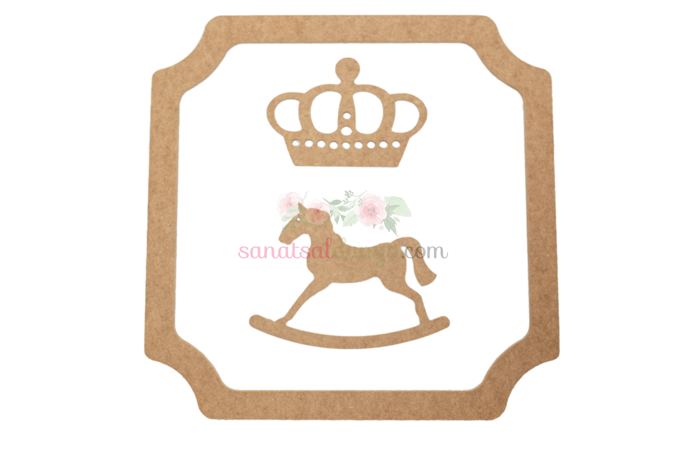 Ahşap Kare Çerçeve (MDF Obje)