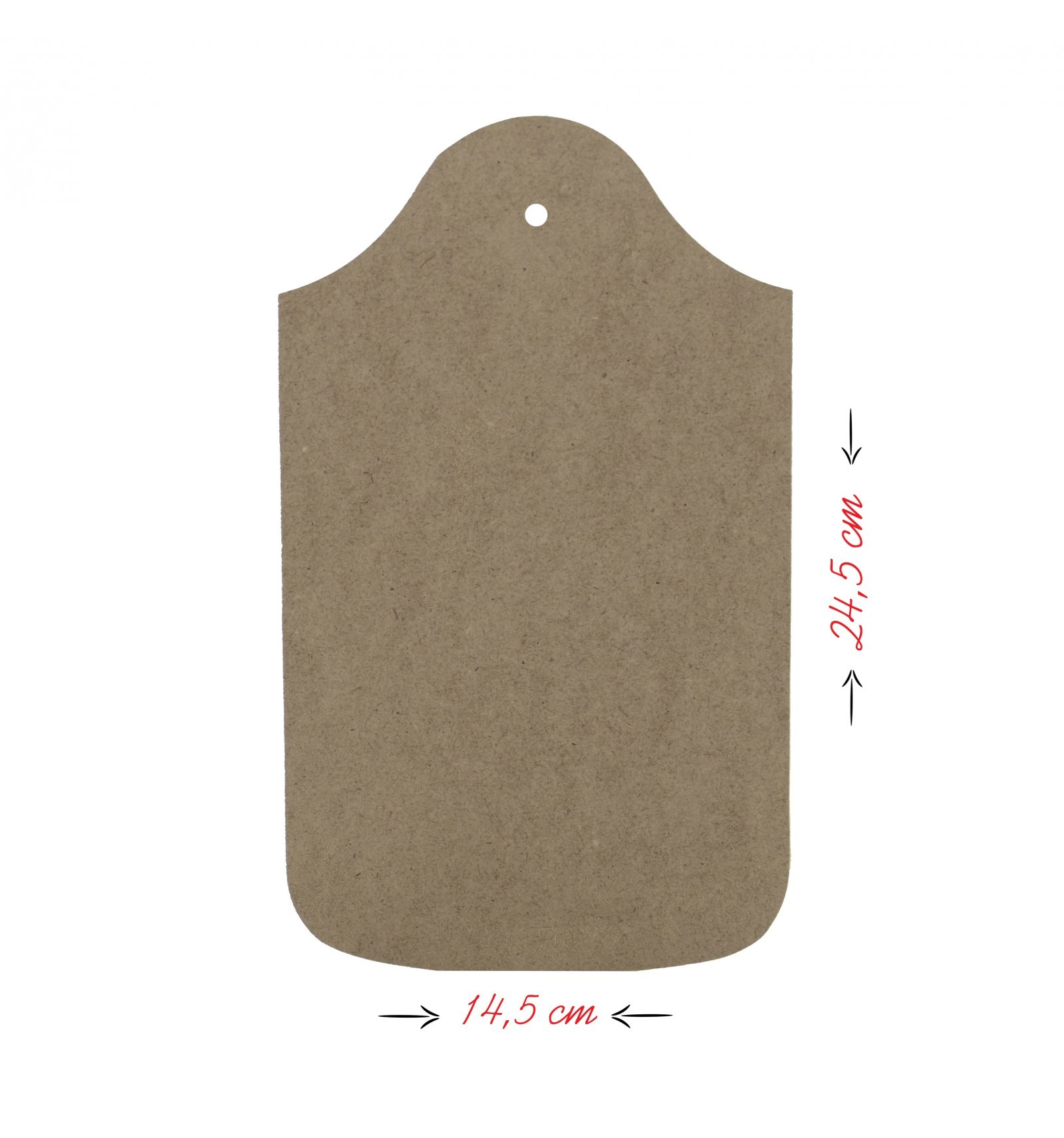 Klasik Model Düz Ahşap Supla / Ekmek Tahtası (MDF)