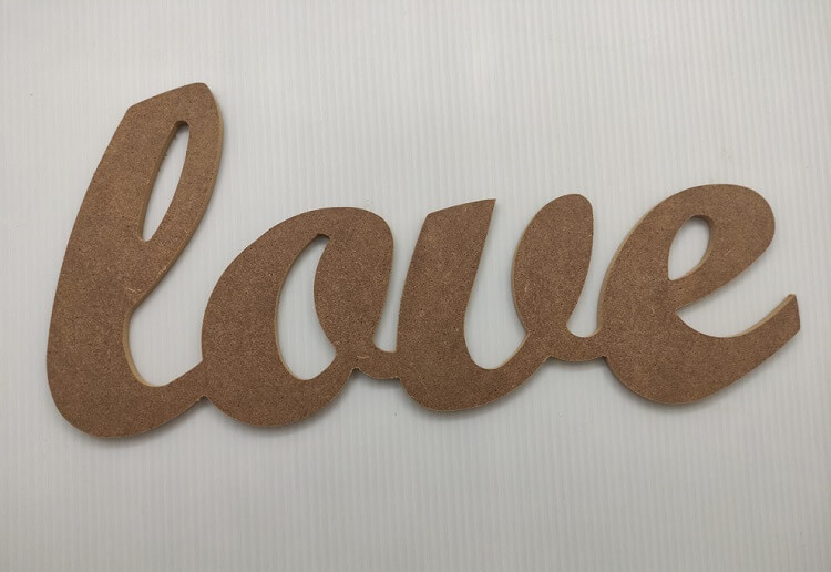 Love Dekoratif Ahşap Yazı MDF (17x35)
