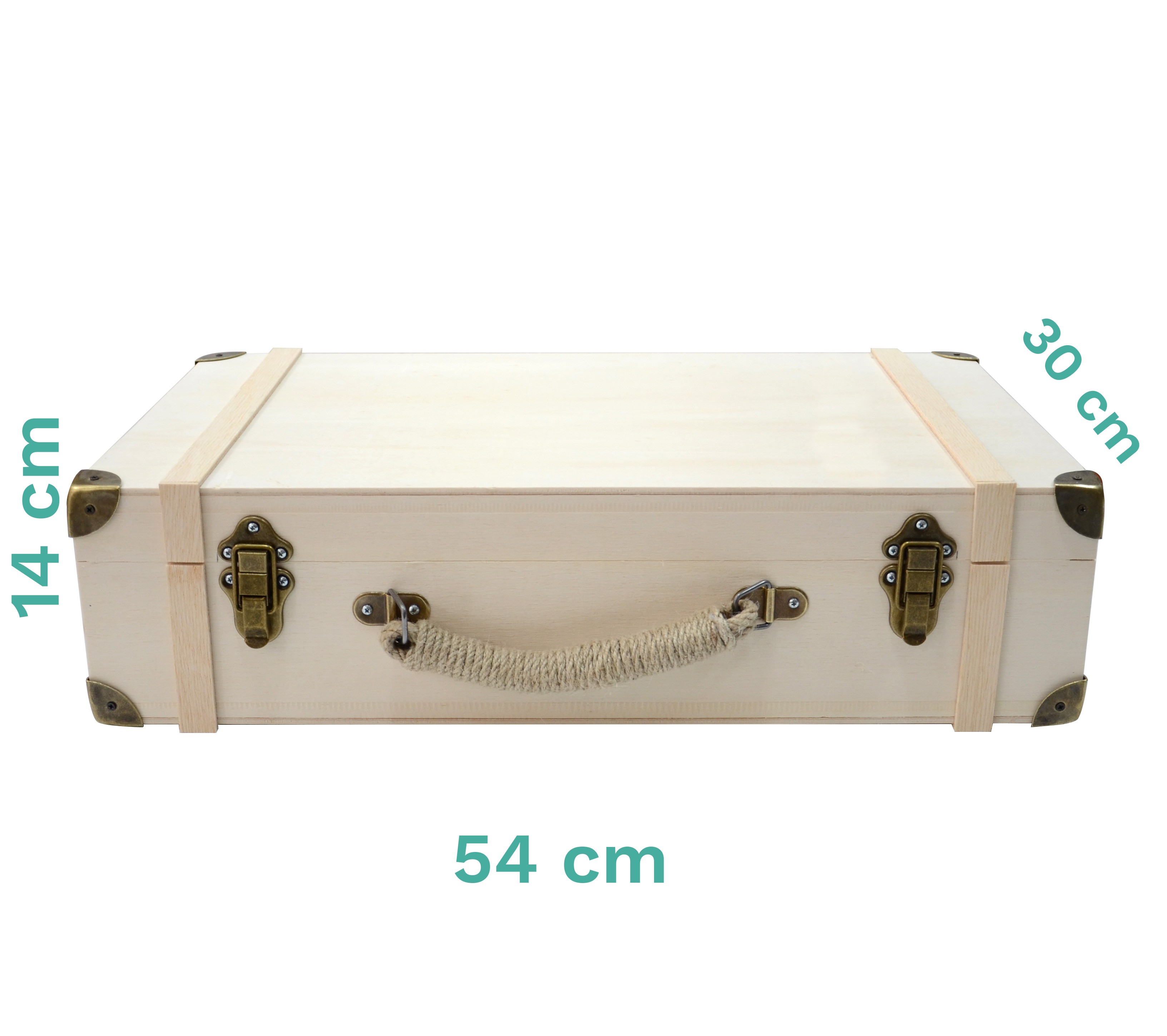 Bizart Bavul Masif Ahşap (Orta Boy)