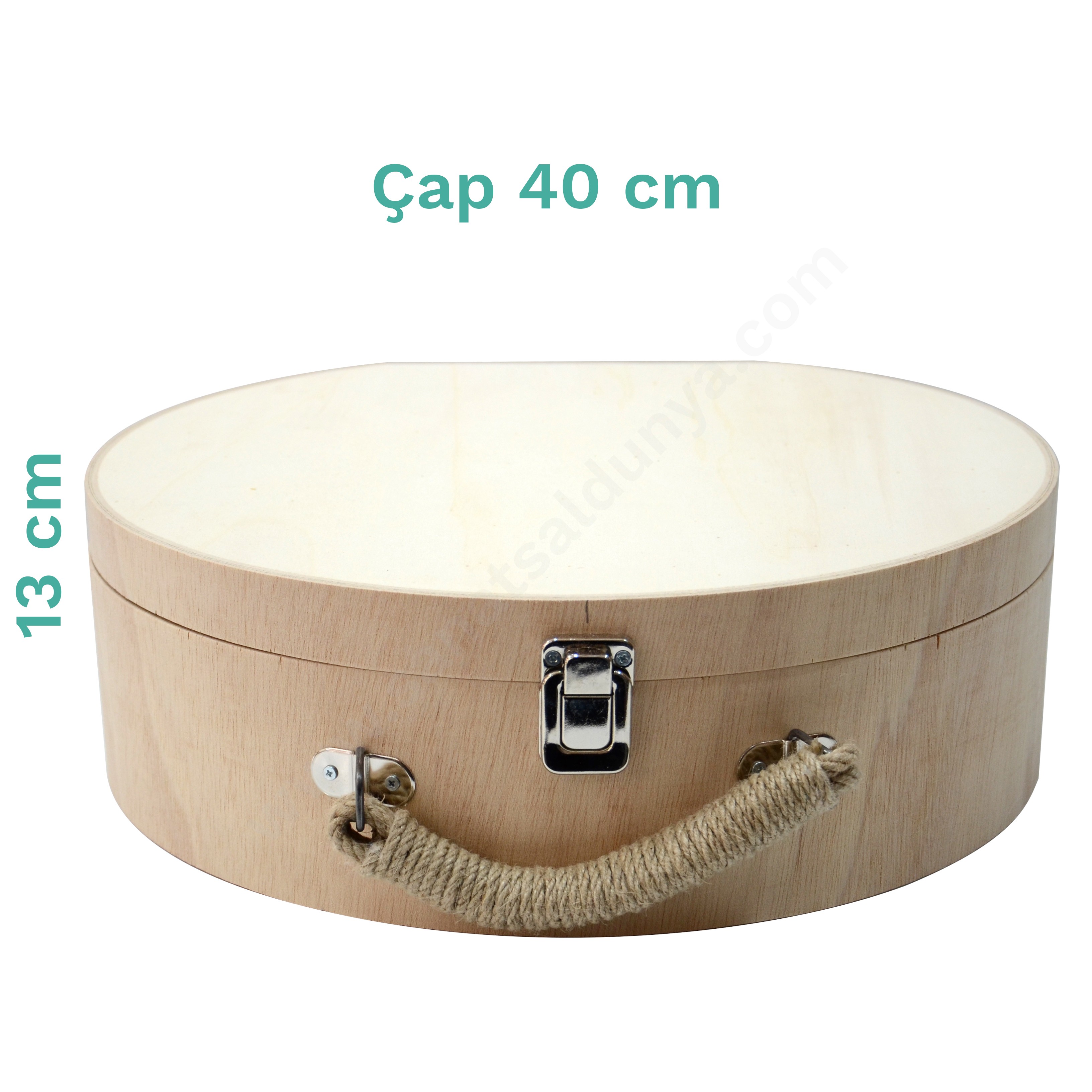 Bizart Şapka Çanta Masif Ahşap (Büyük Boy)