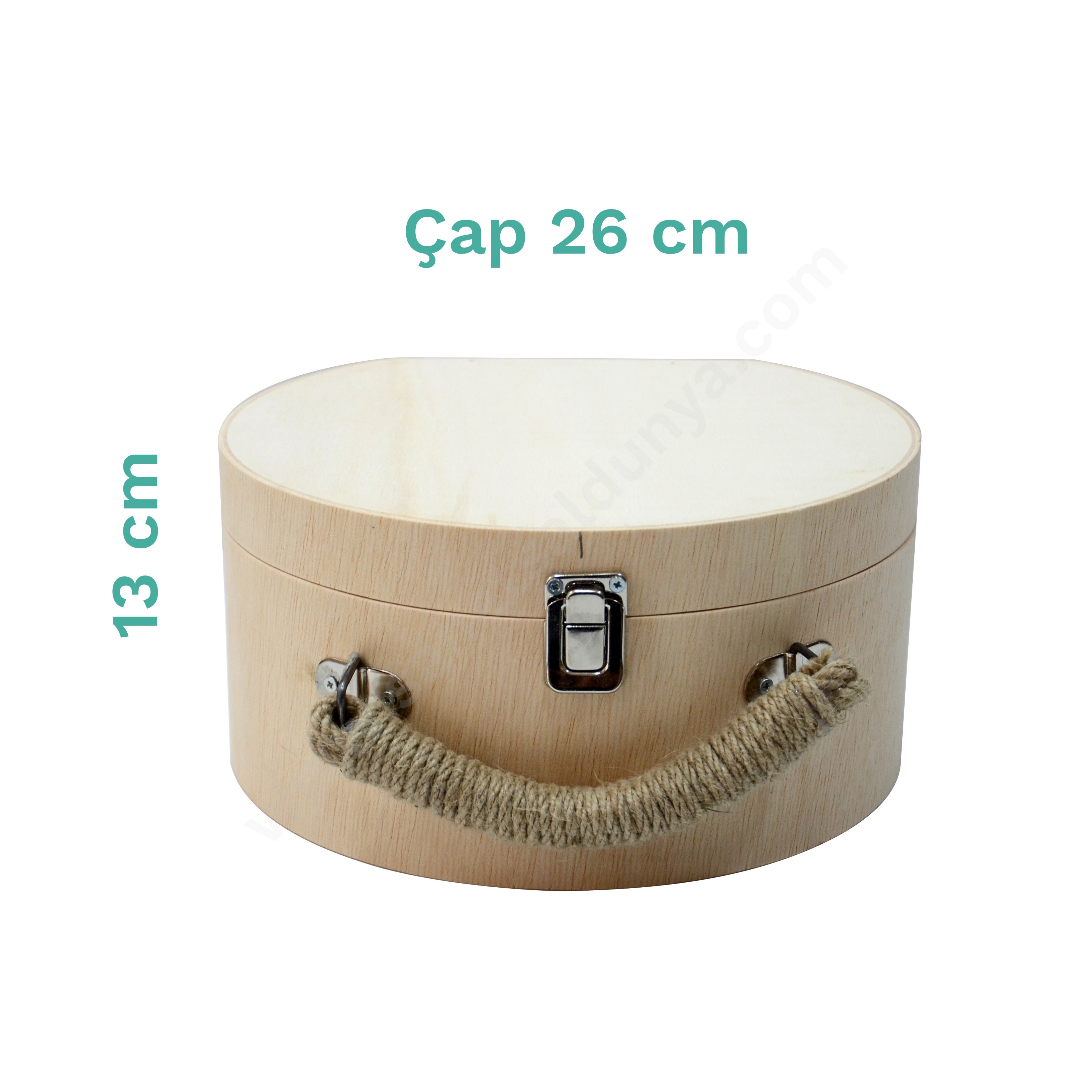 Bizart Şapka Çanta Masif Ahşap (Küçük Boy)