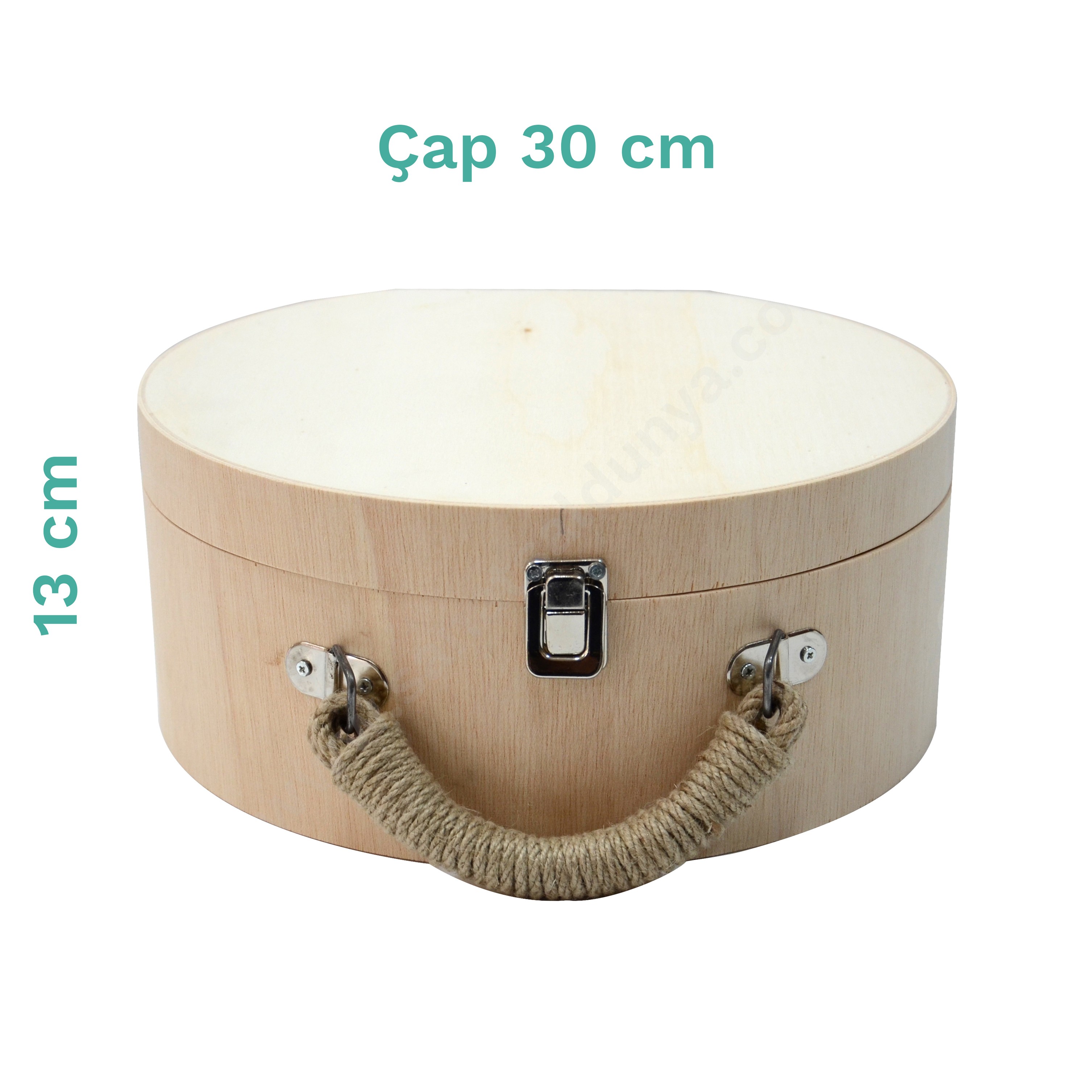 Bizart Şapka Çanta Masif Ahşap (Orta Boy)