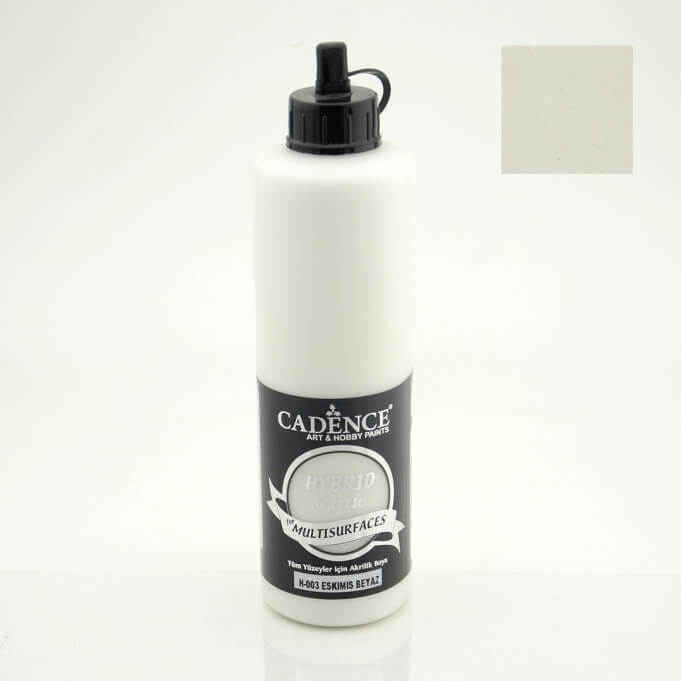 Eskimiş Beyaz Cadence Multisurface Akrilik Boya H003 - 500 ML
