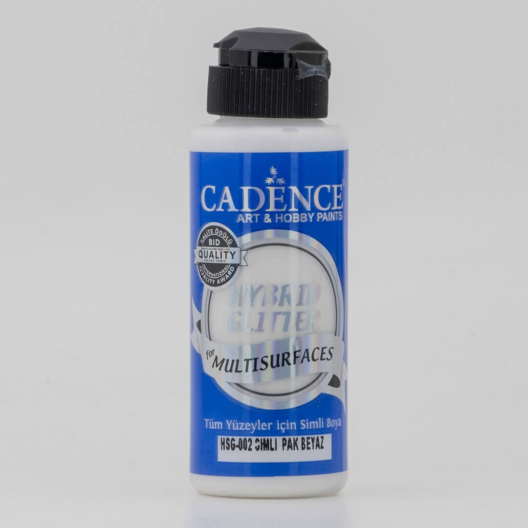 Pak Beyaz Cadence Multisurface Gümüş Simli Akrilik Boya HSG002 - 120 ML