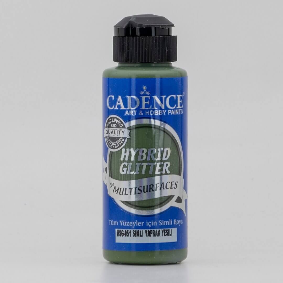 Yaprak Yesili Cadence Multisurface Gümüş Simli Akrilik Boya HSG051 - 120 ML