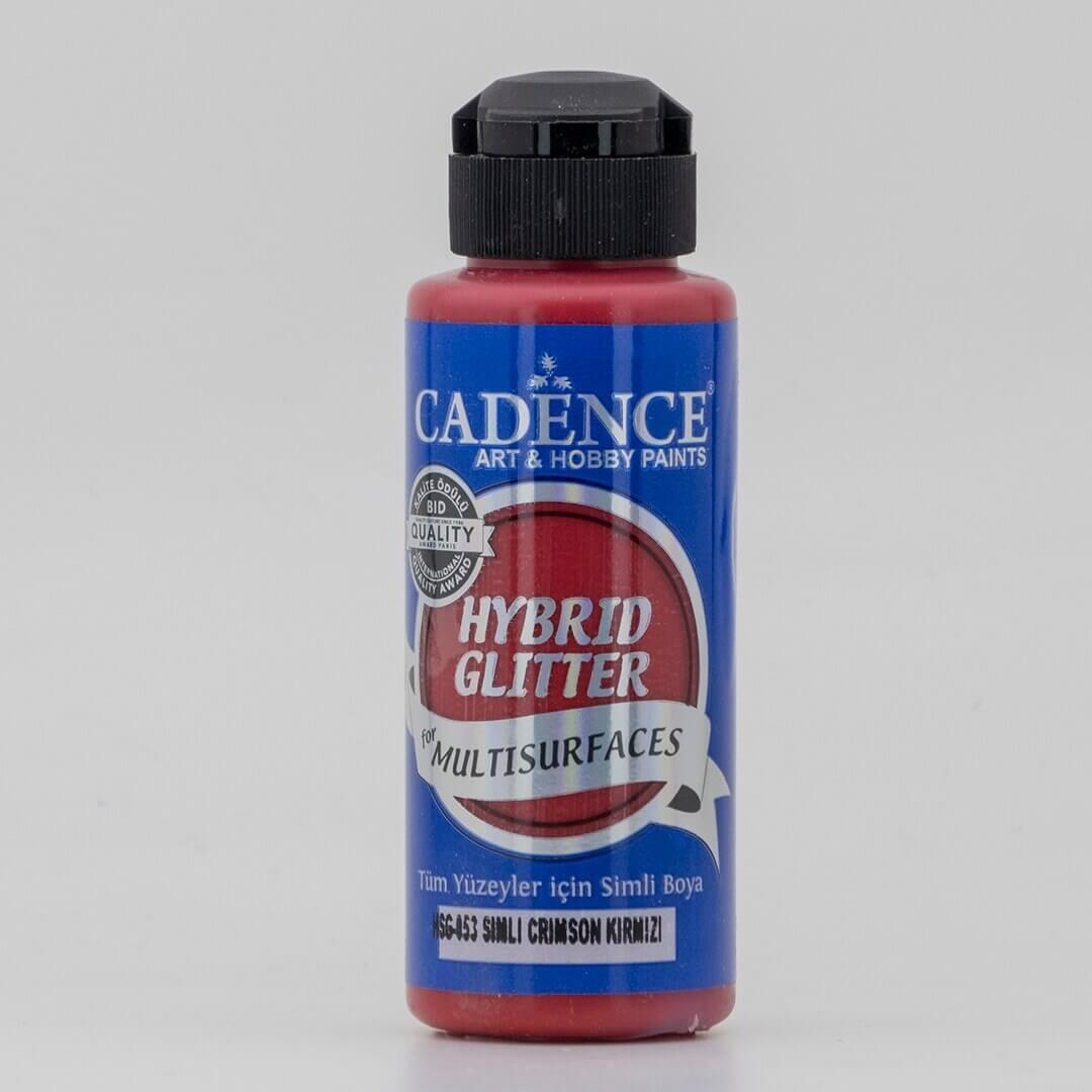 Crimson Kırmızı Cadence Multisurface Gümüş Simli Akrilik Boya HSG053 - 120 ML