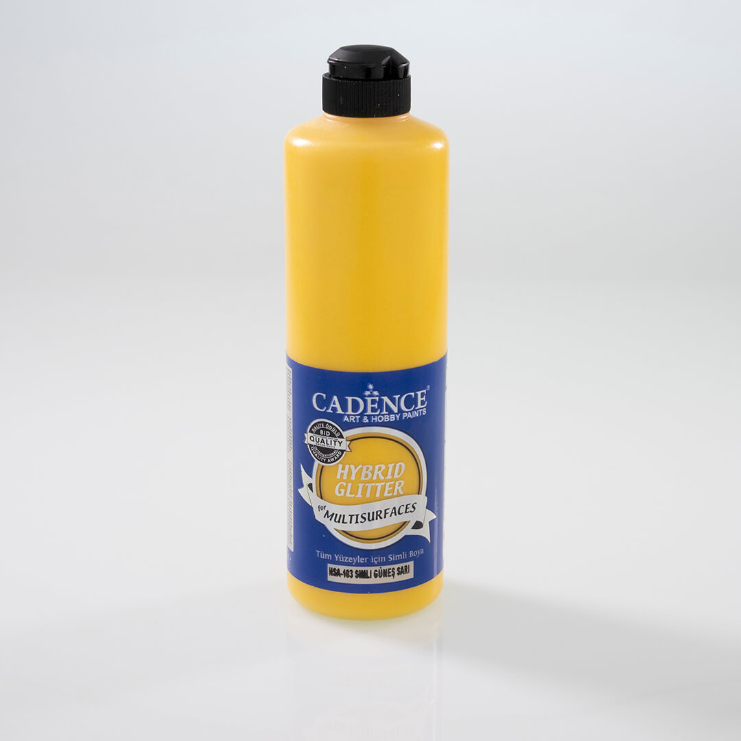 Güneş Sarı Cadence Multisurface Altın Simli Akrilik Boya HSA103 - 500 ML
