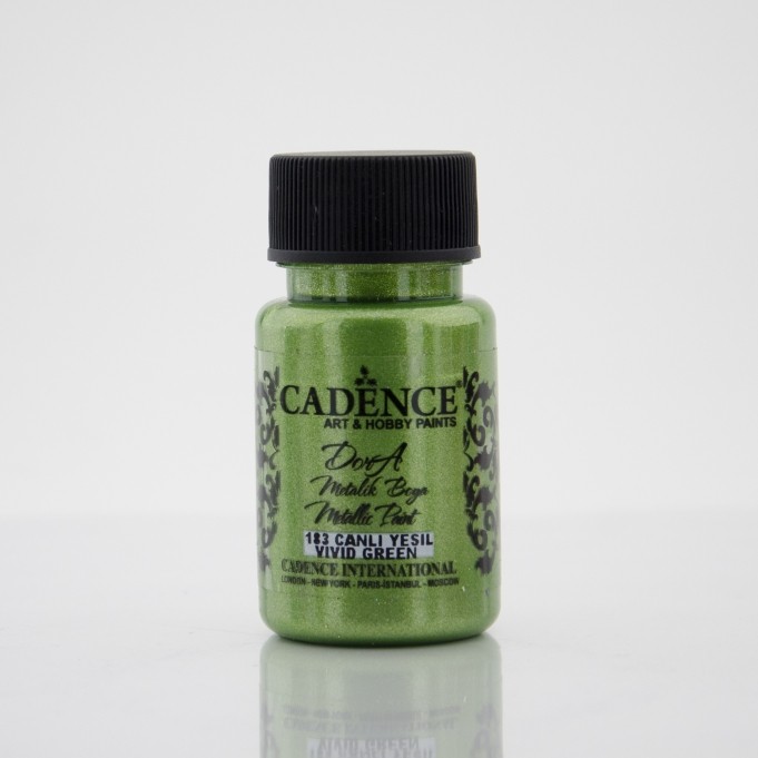 Canlı Yeşil Rengi Dora Metalik Boya 50 ml (cc) -183