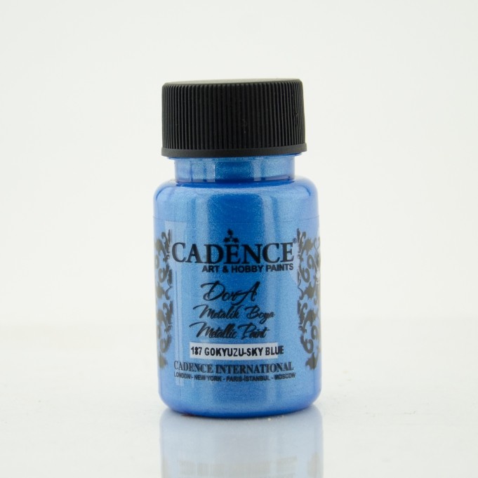 Gökyüzü Mavi Rengi Dora Metalik Boya 50 ml (cc) -187