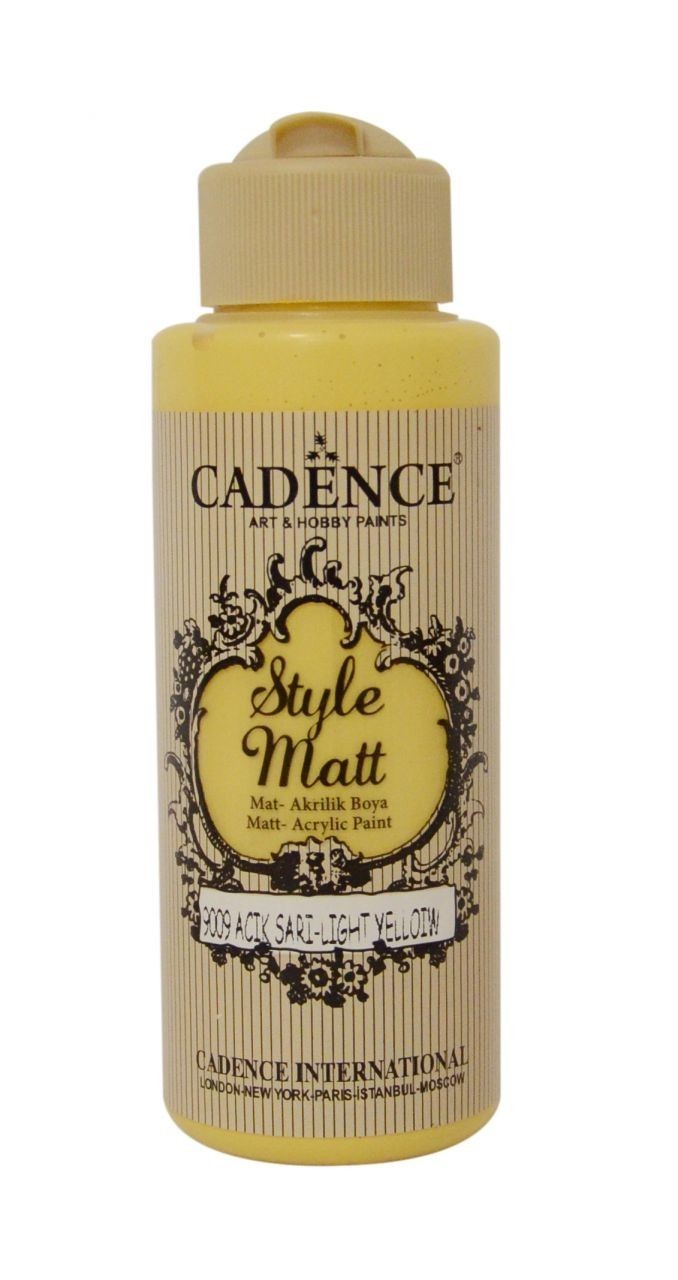 S9009 Açık Sarı Mat Akrilik Boya - 120ML