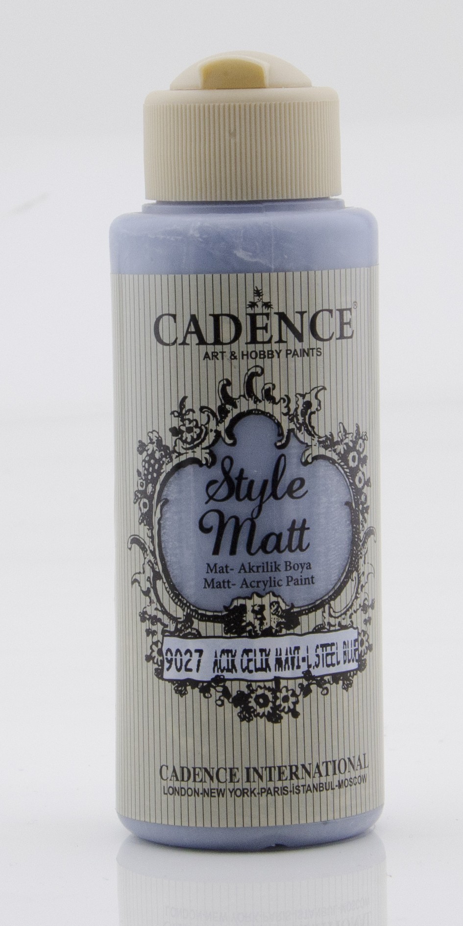 S9027 Açık Çelik Mavi Mat Akrilik Boya - 120ML