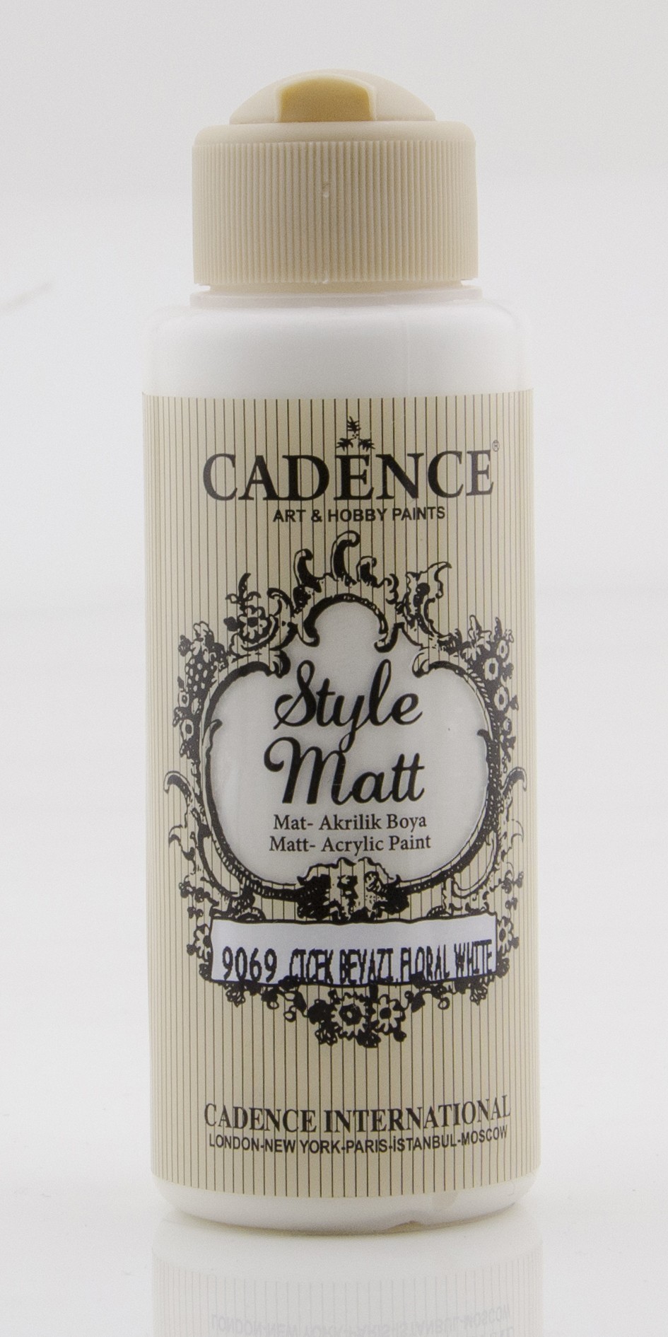 S9069 Çiçek Beyaz Mat Akrilik Boya - 120ML