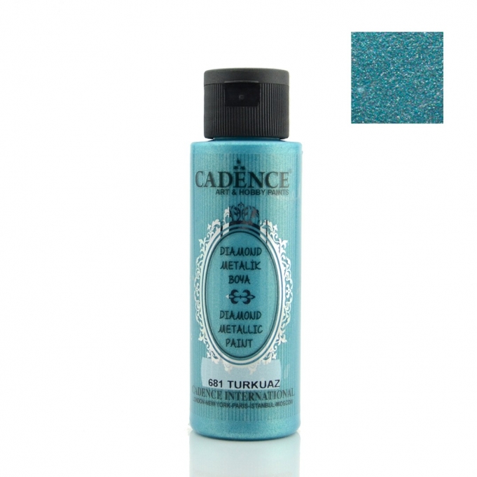 681 Turkuaz Diamond Metalik Boya