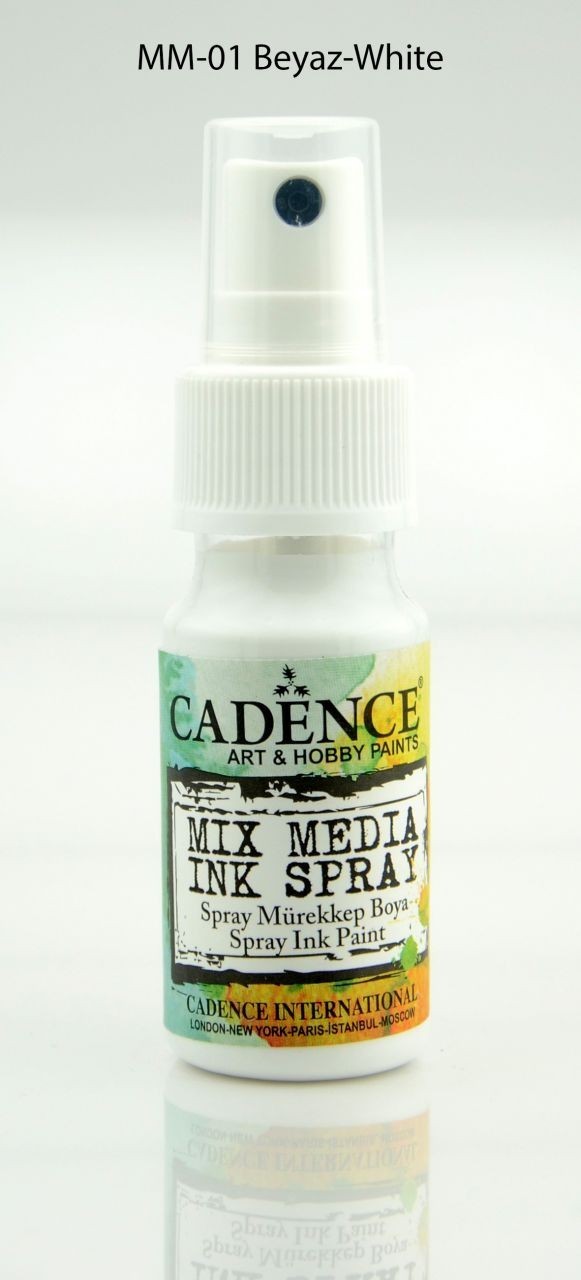 MM01 Beyaz Mix Media Boyası