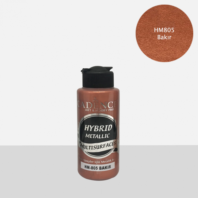 Bakır Cadence Metalik  Multisurface Akrilik Boya HM805 120 ML