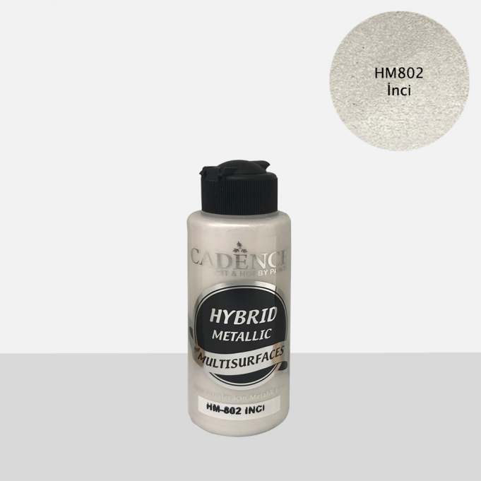İnci Cadence Metalik Multisurface Akrilik Boya HM802 120 ML