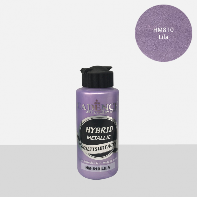 Lila Cadence Metalik Multisurface Akrilik Boya HM810 120 ML