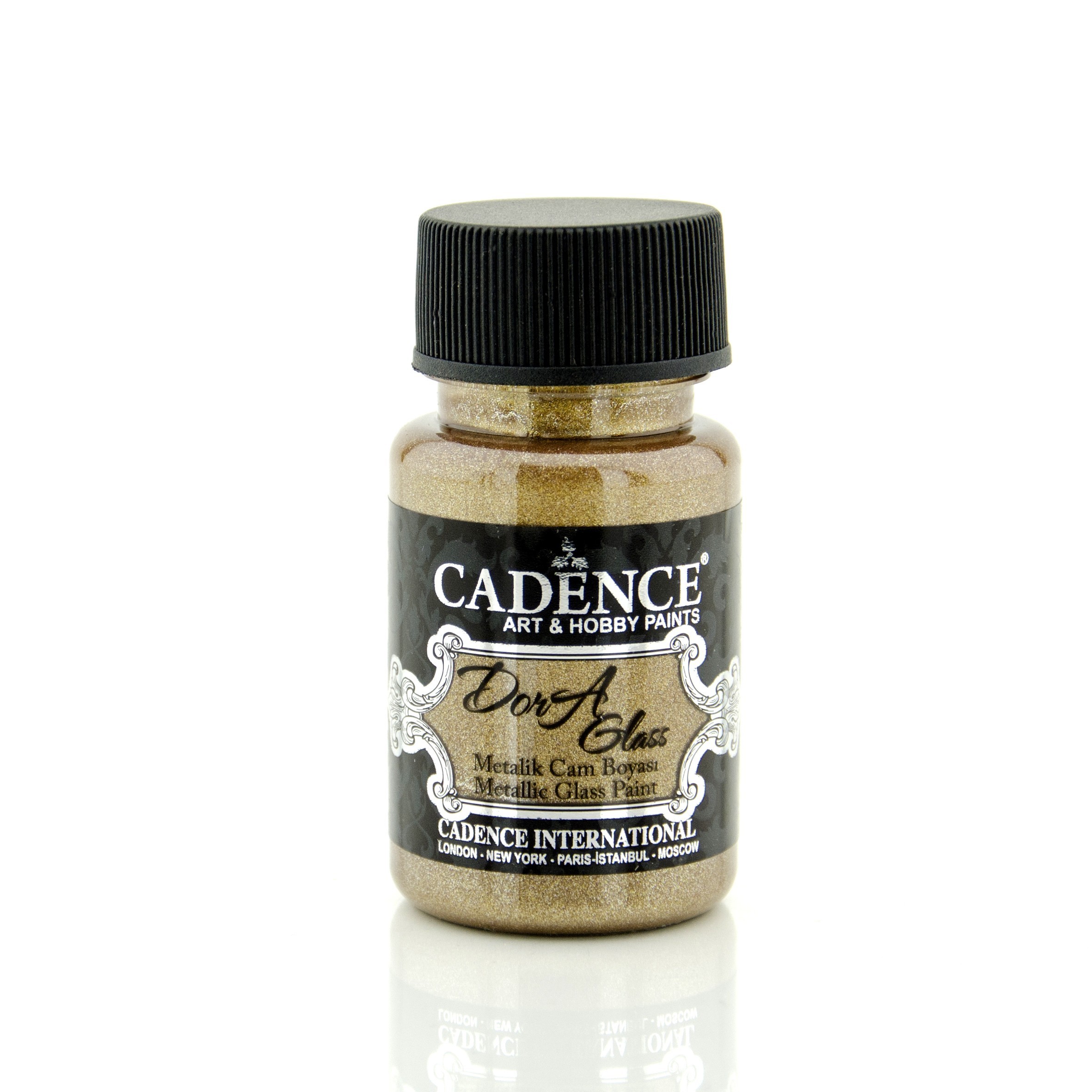 Dora Glass Antik Altın Renk Cam Boyası Cadence