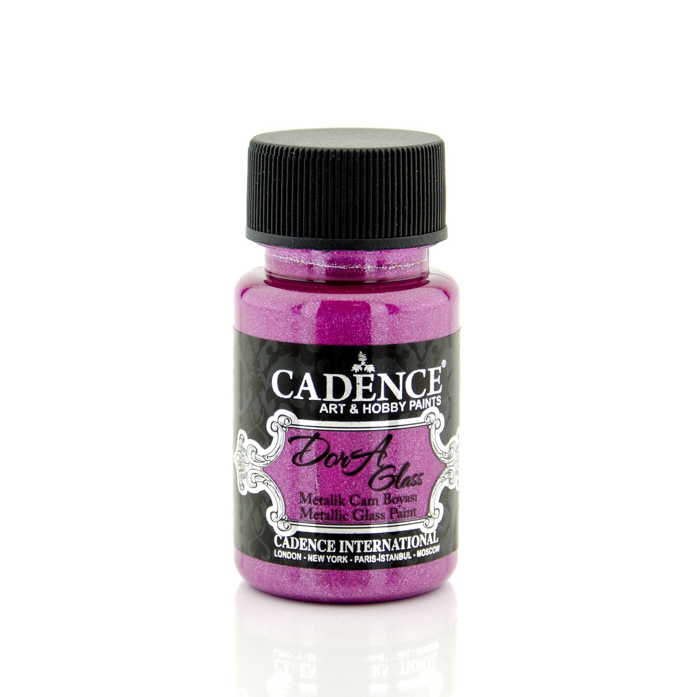 Dora Glass Parlak Fuşya Renk Cam Boyası Cadence