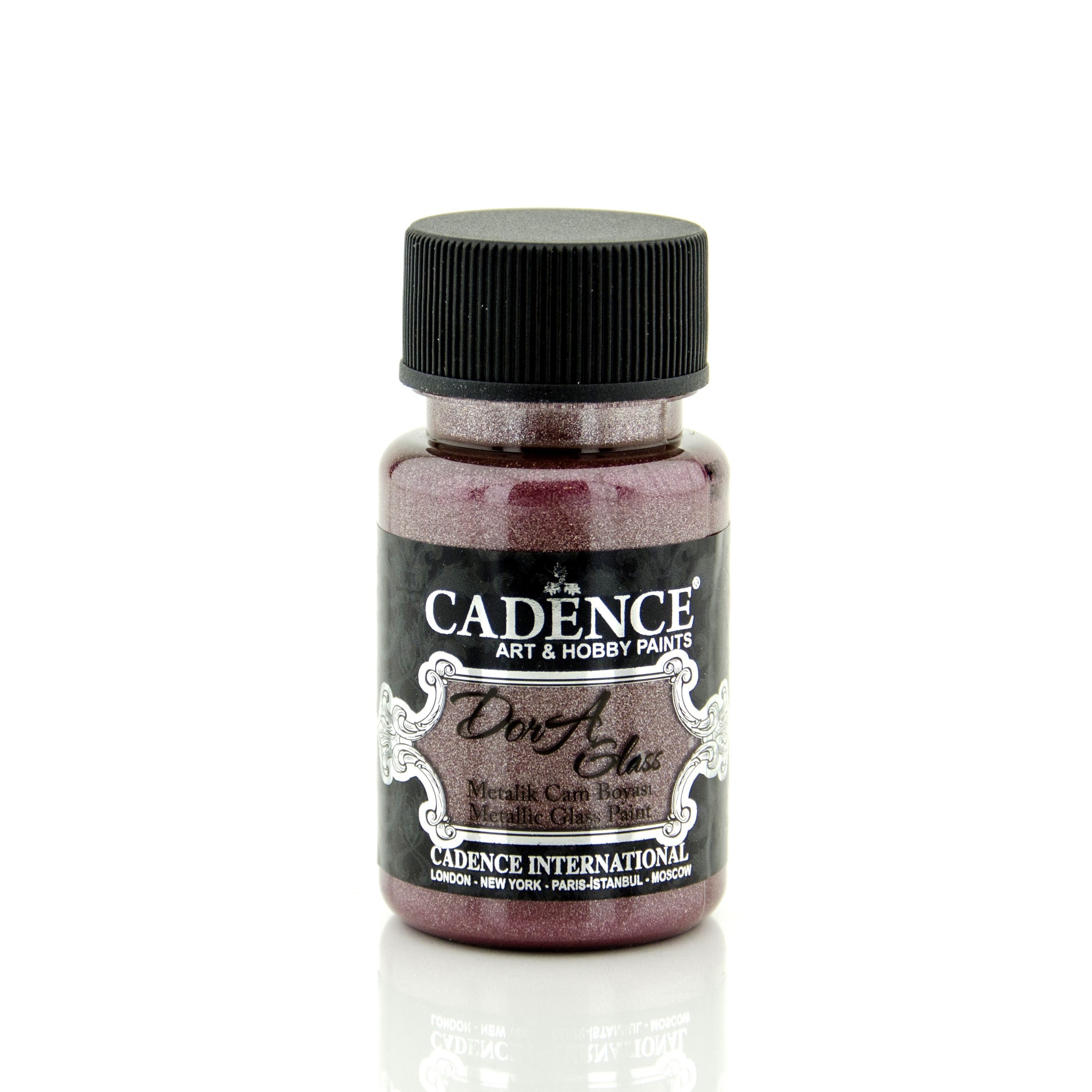 Dora Glass Parlak Vişne Çürüğü Renk Cam Boyası Cadence