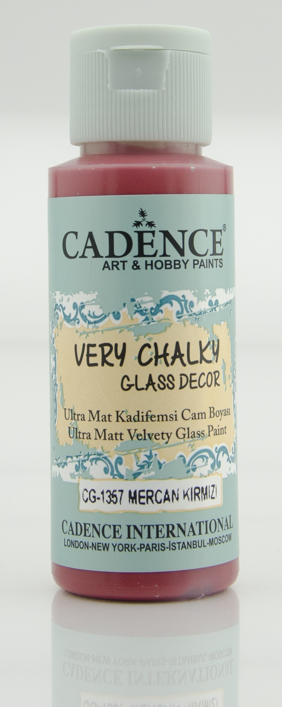 CG1357 Mercan Kırmızı Very Chalky Cam Boyası