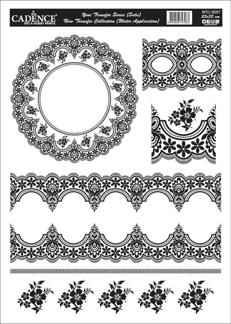 NTC007 25x35 Dantel Transfer