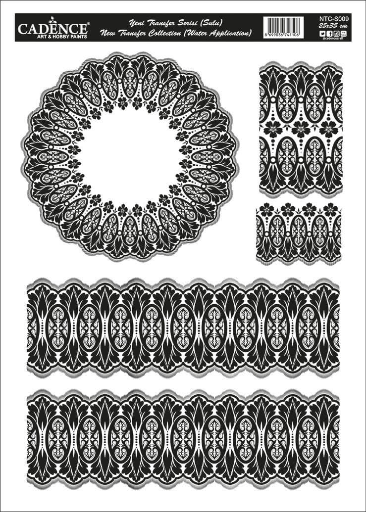NTC009 25x35 Dantel Transfer