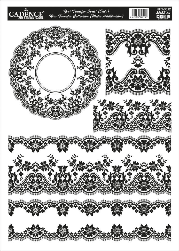 NTC012 25x35 Dantel Transfer