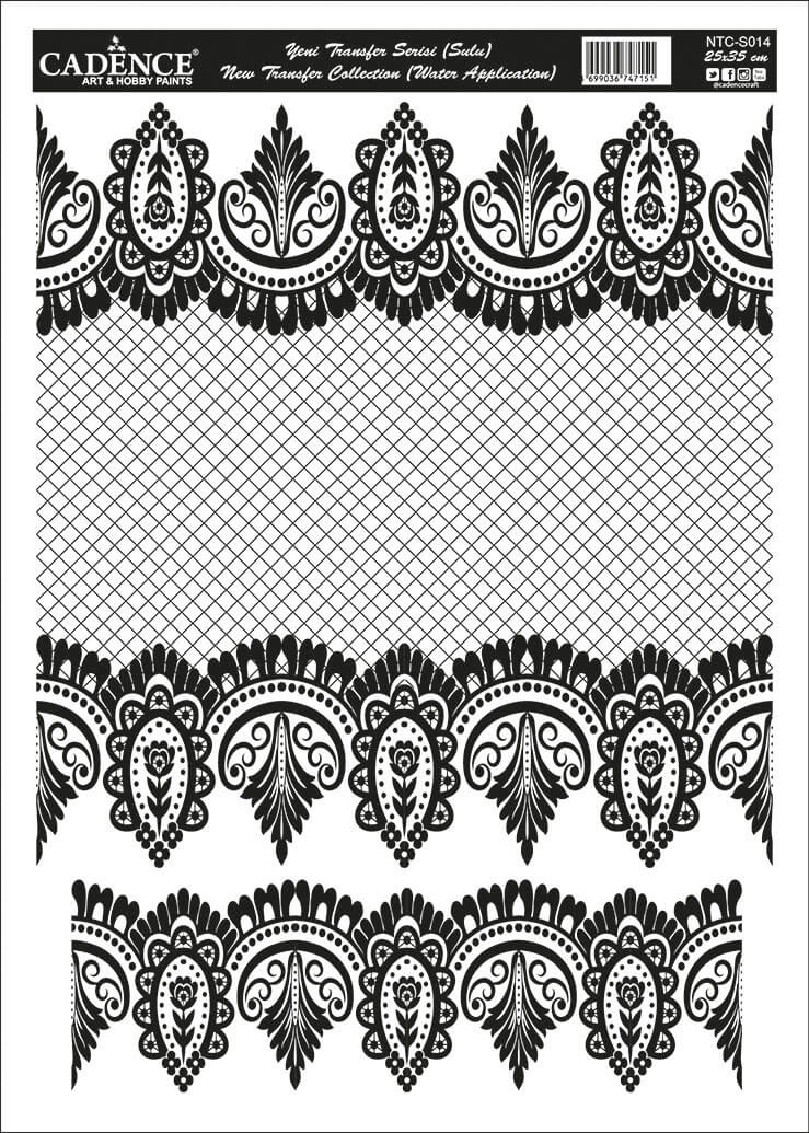 NTC014 25x35 Dantel Transfer