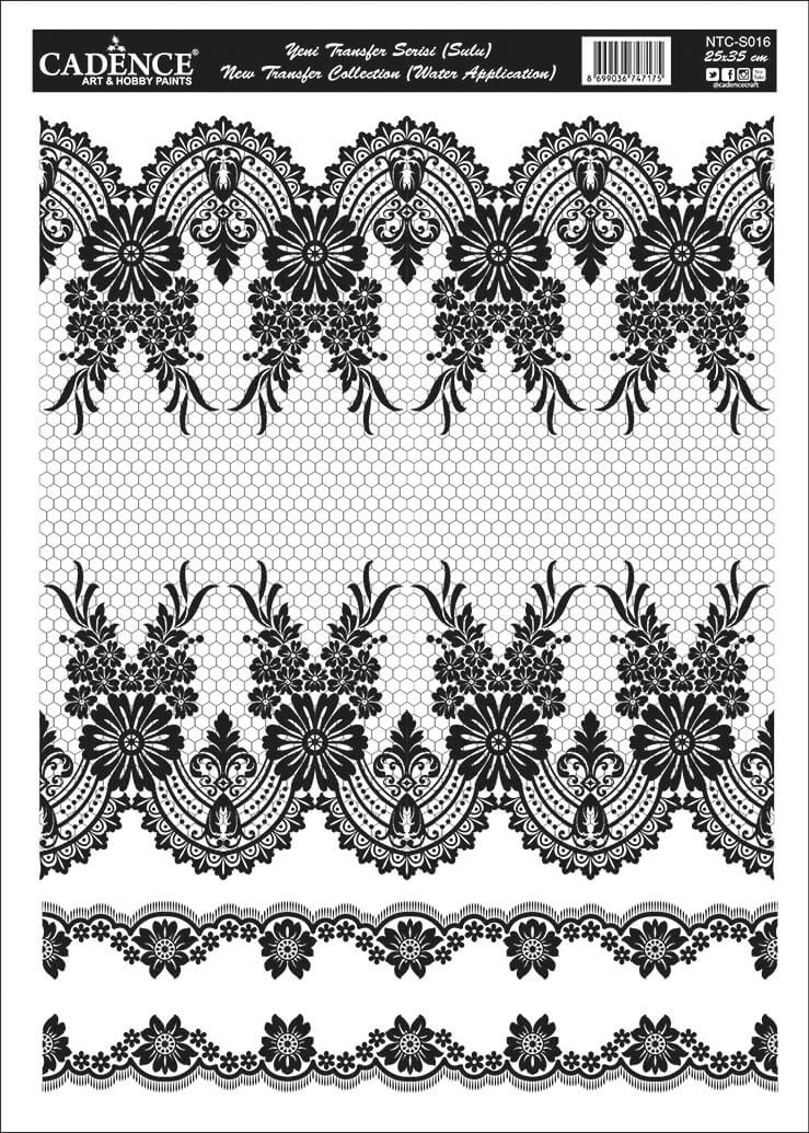 NTC016 25x35 Dantel Transfer