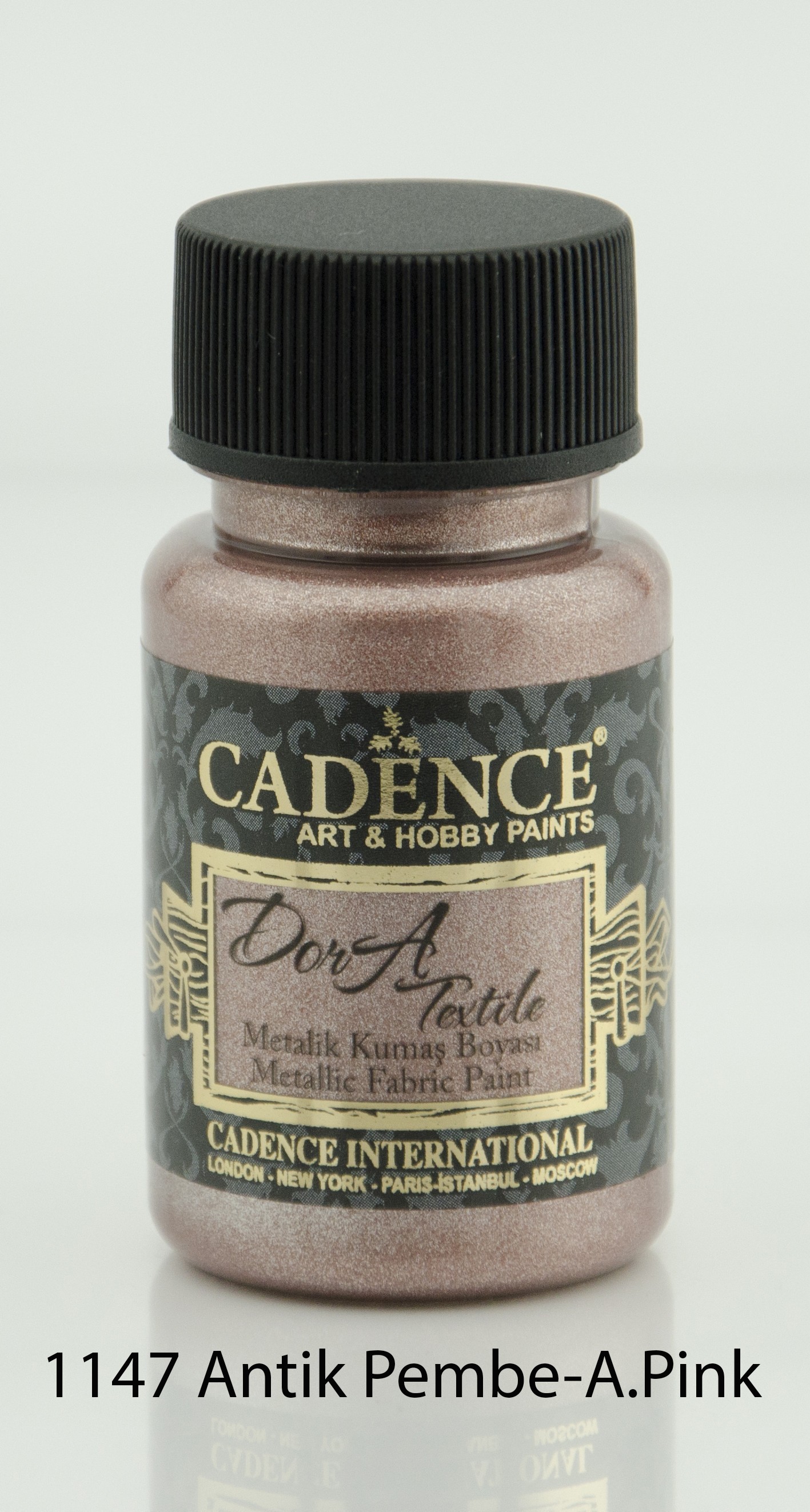 1147 Antik Pembe - Dora Metalik Kumaş Boyası