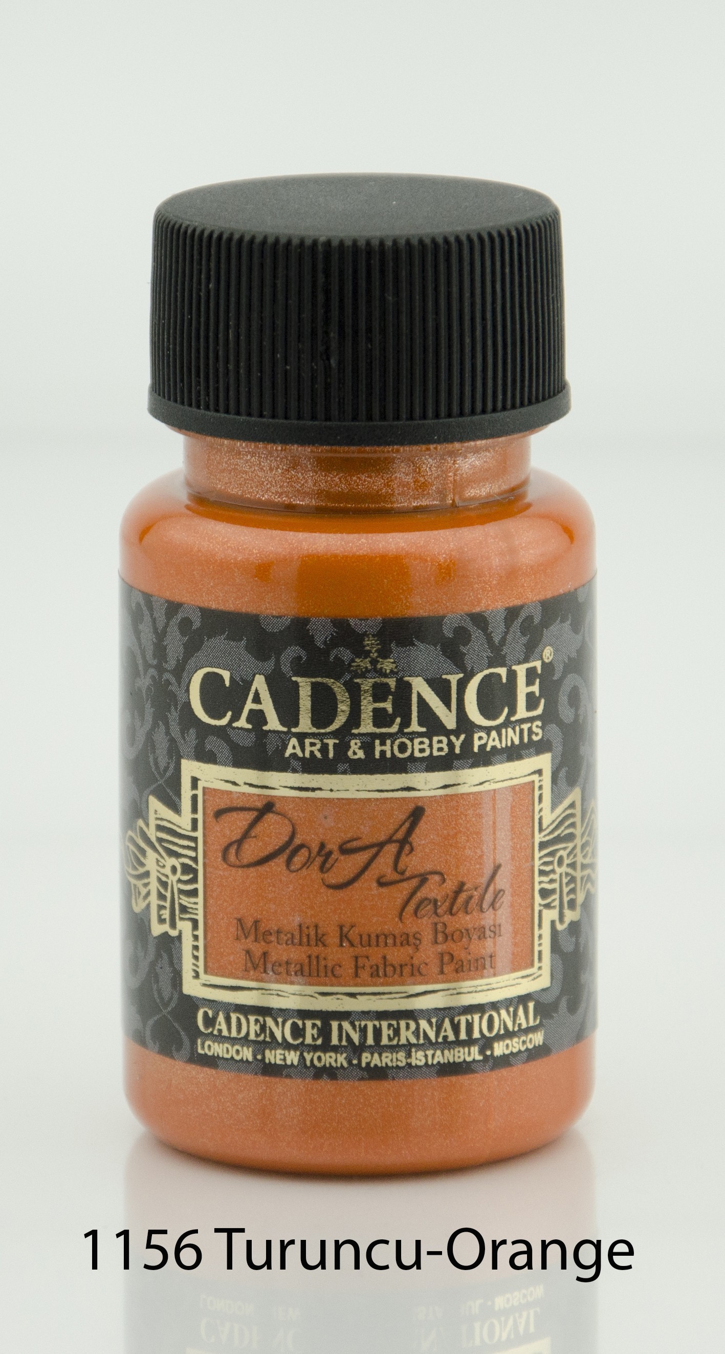 1156 Turuncu - Dora Metalik Kumaş Boyası