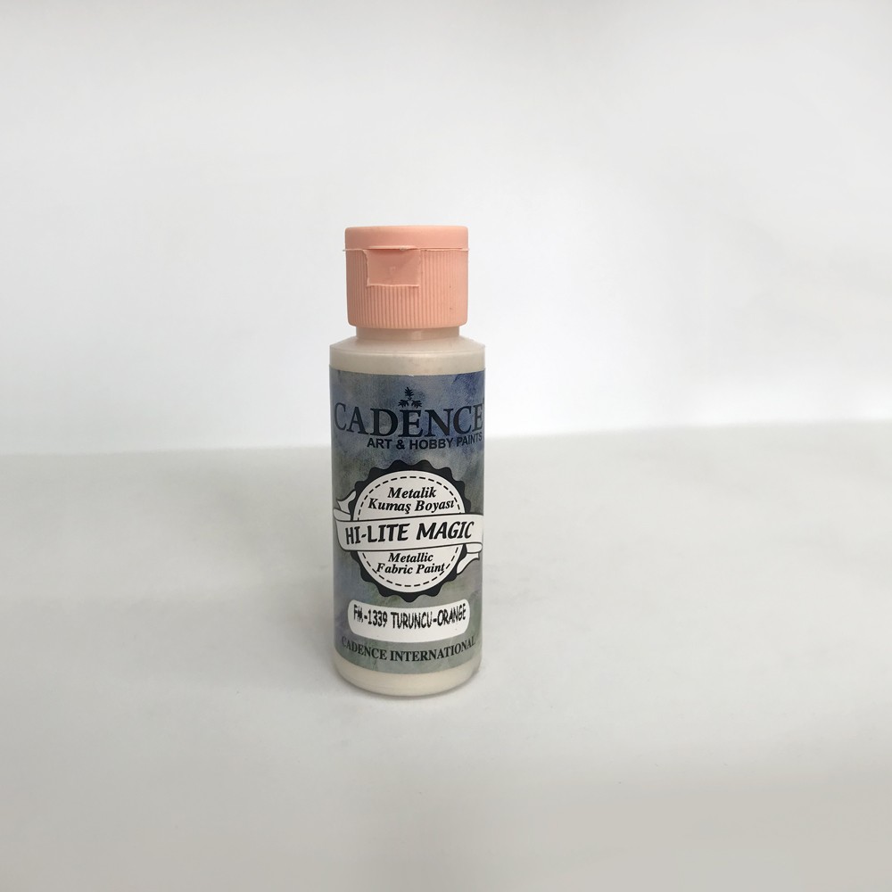 Turuncu Cadence Hi-lite Metalik Kumaş Boyası 59ML