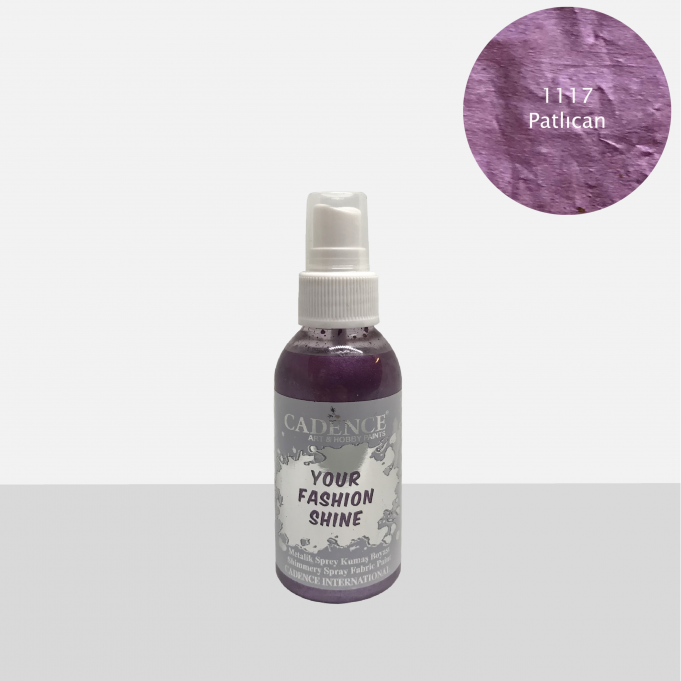 1117 Patlıcan Sprey Metalik Kumaş Boyası