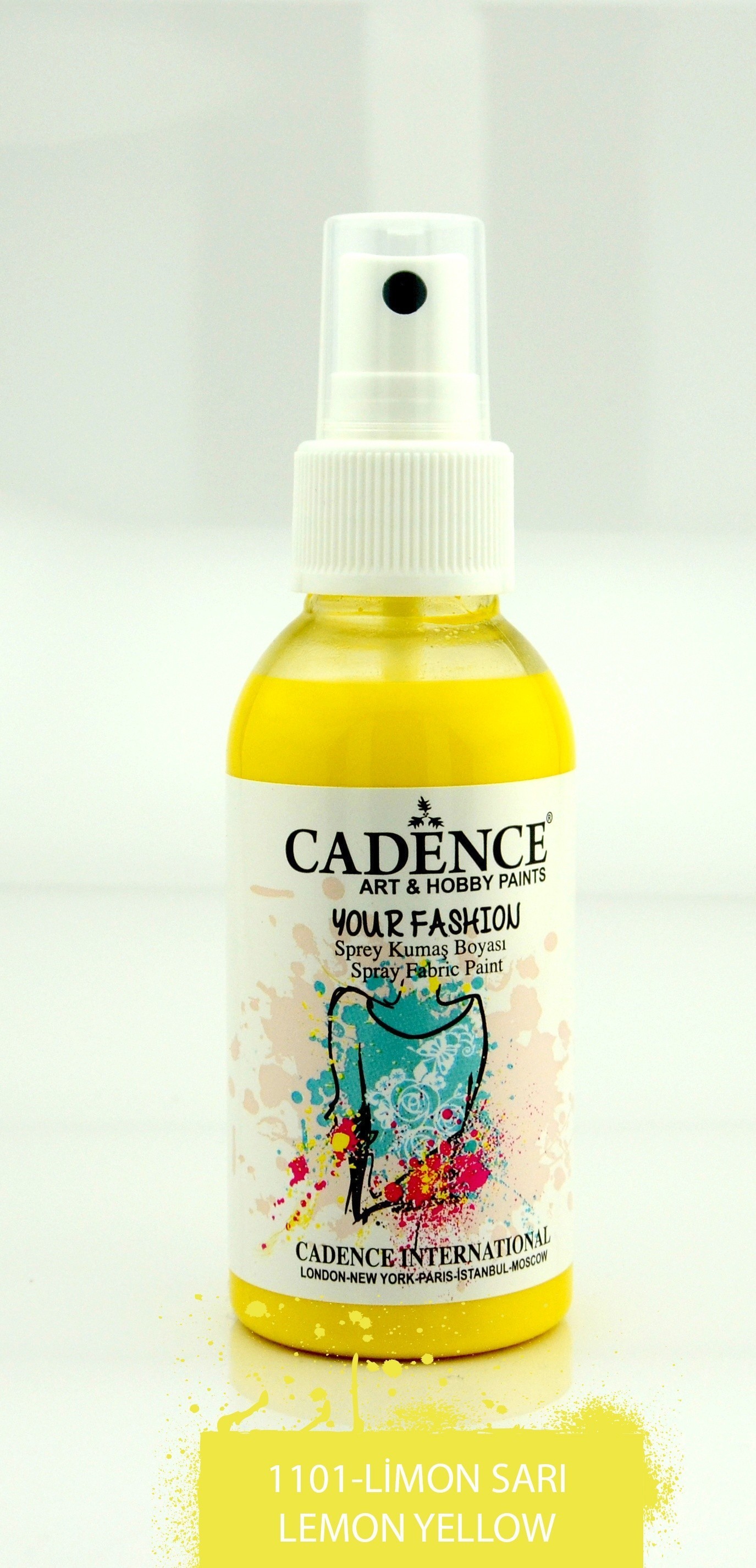 1101 Limon Sarı Sprey Kumaş Boyası