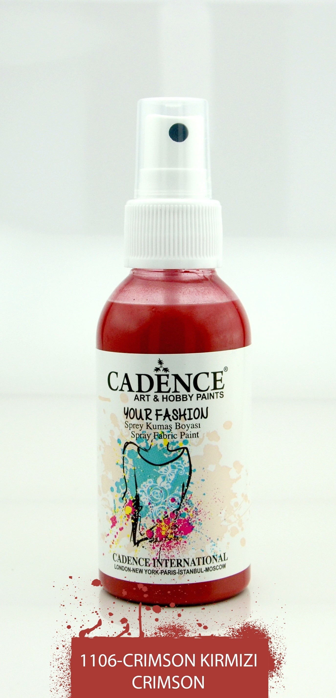 1106 Crimson Kırmızı Sprey Kumaş Boyası