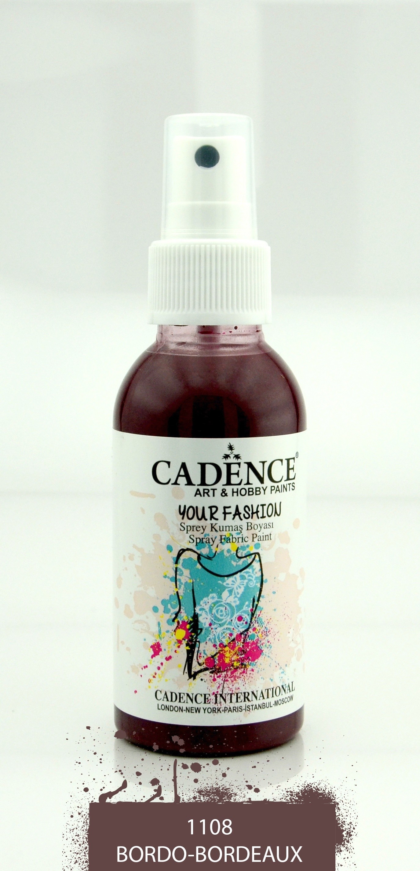 1108 Bordo Sprey Kumaş Boyası