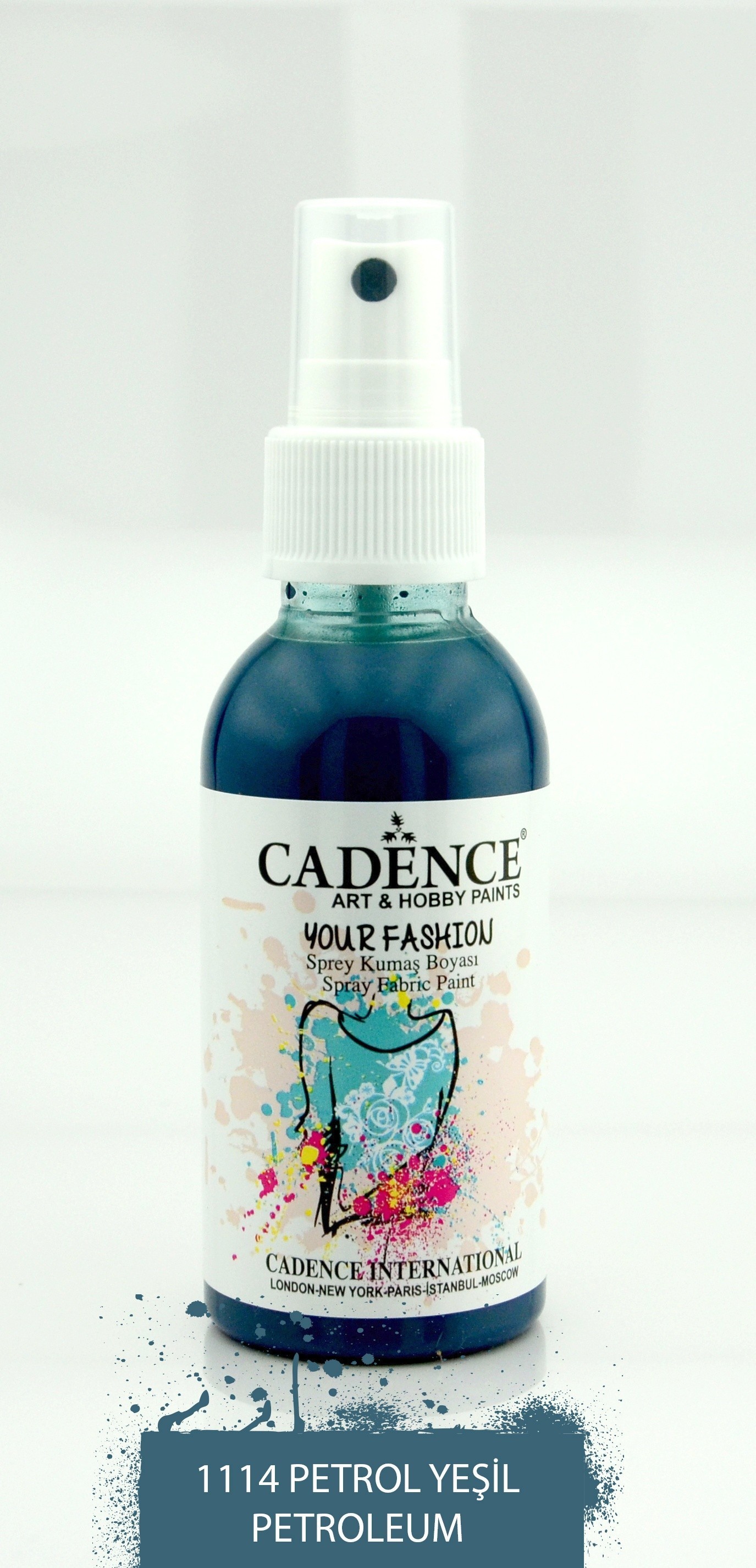 1114 Petrol Yeşil Sprey Kumaş Boyası