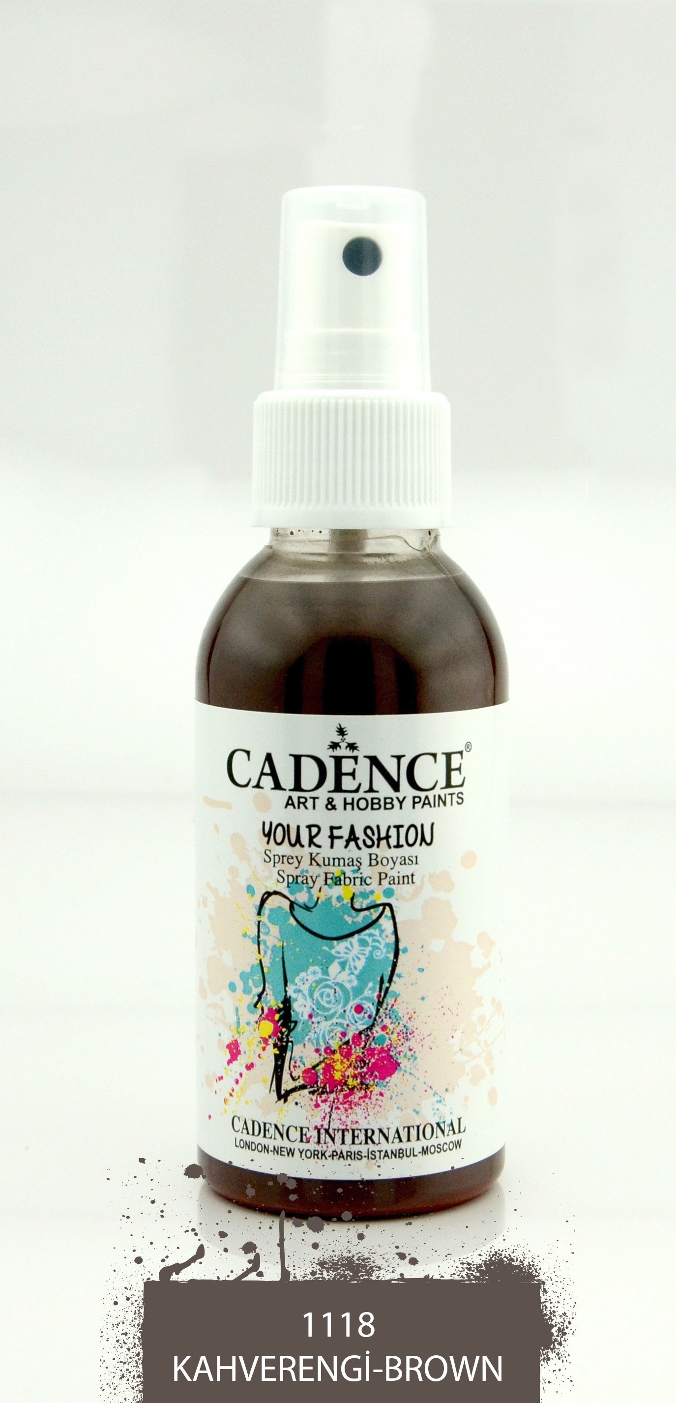 1118 Kahverengi Sprey Kumaş Boyası