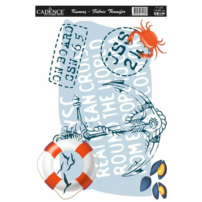 Cadence Kumaş Transfer Çapa 17x25 KT-208