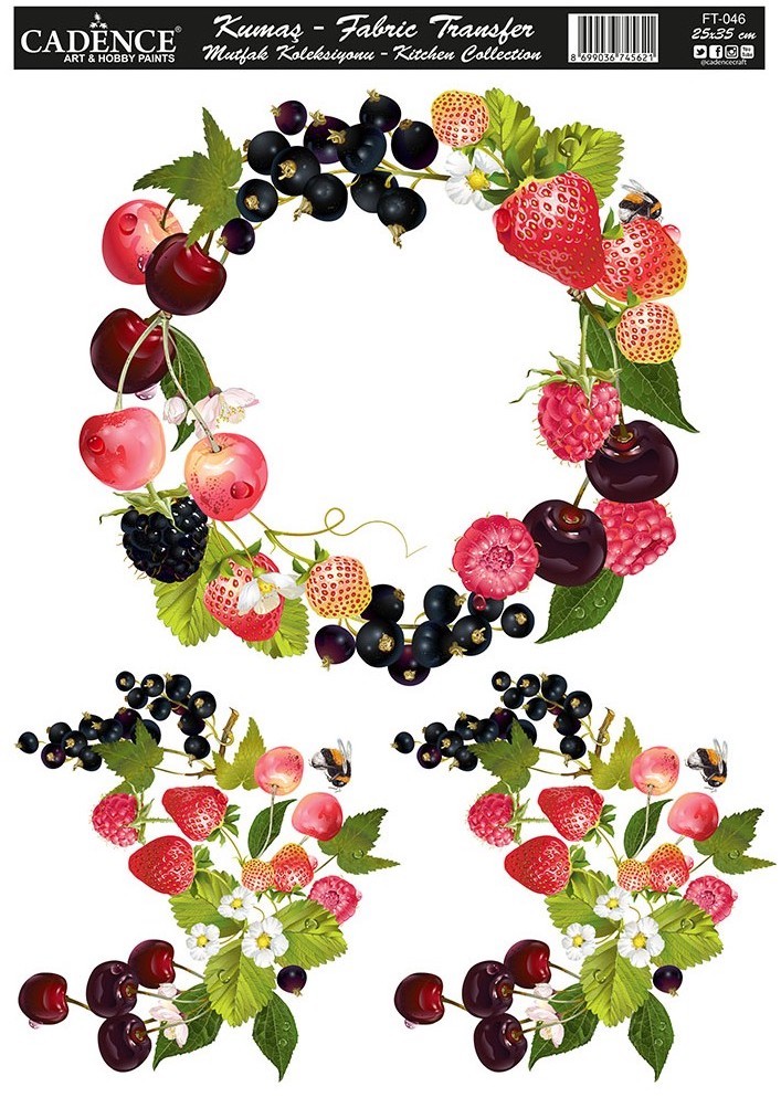 Cadence Kumaş Transfer Mutfak Koleksiyonu 25x35 KT46