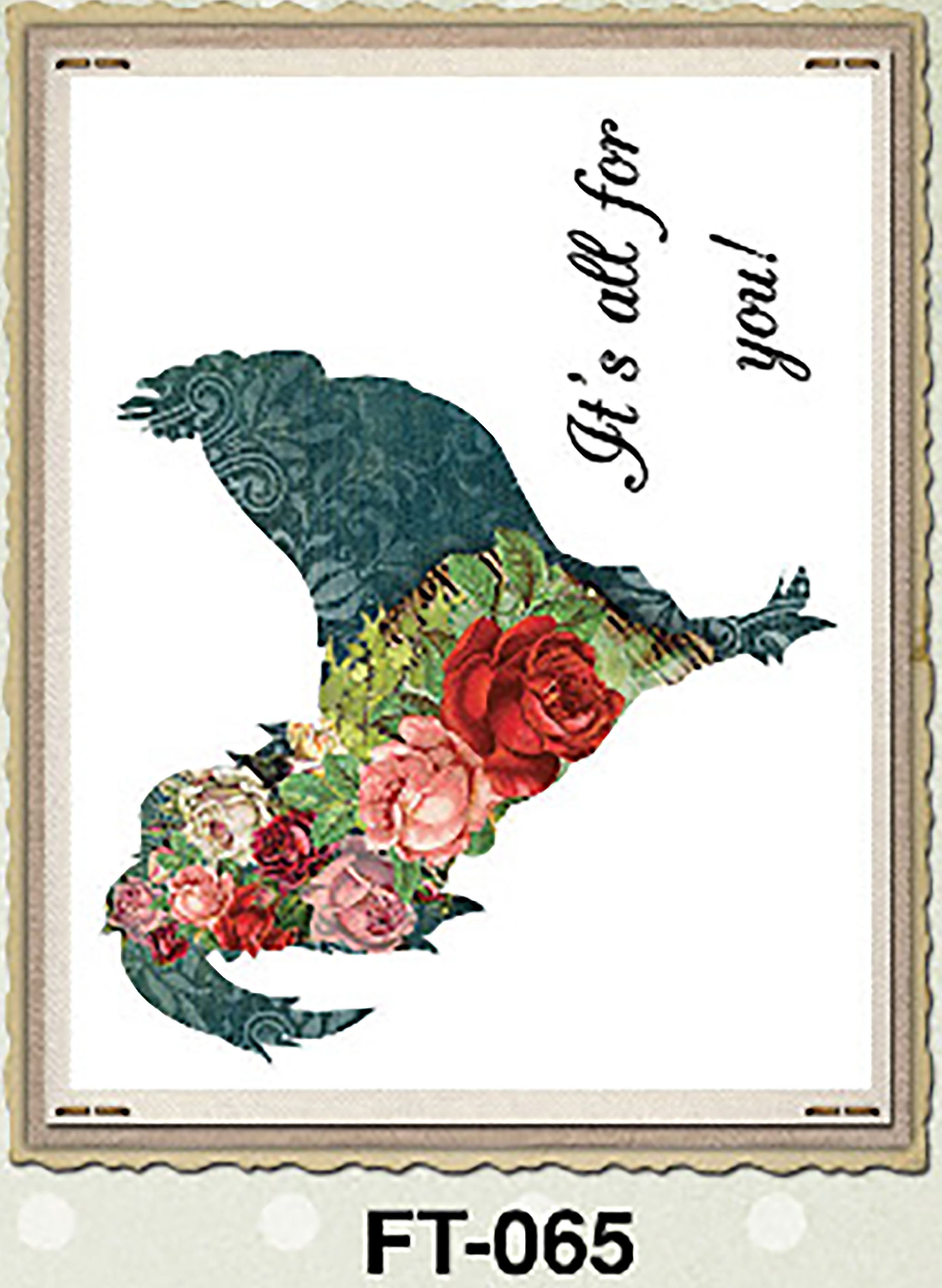 Cadence Kumaş Transfer Sözler Koleksiyonu Horoz 25x35 KT65