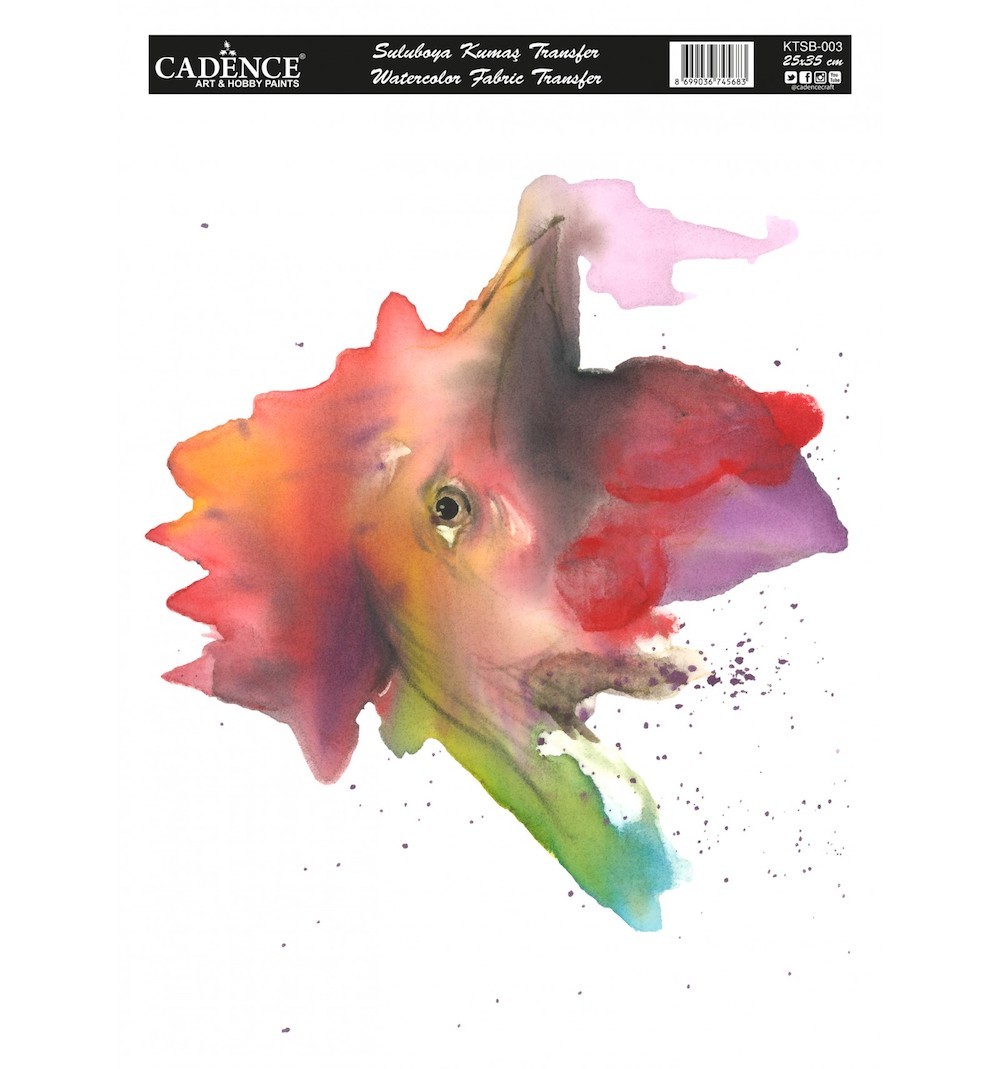 Cadence Sulu Boya Kumaş Transfer 003