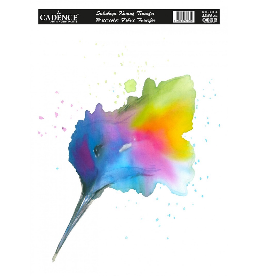 Cadence Sulu Boya Kumaş Transfer 004