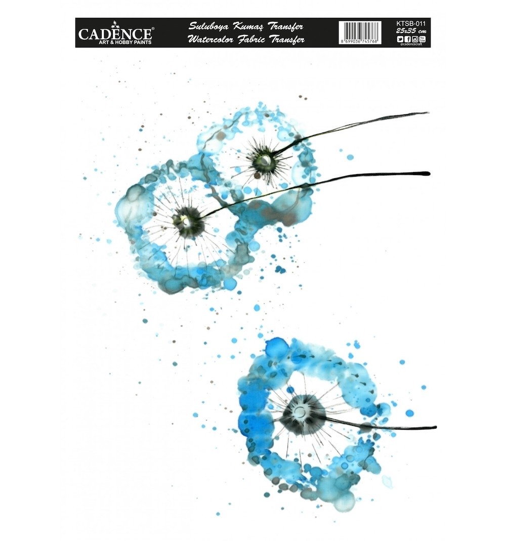 Cadence Sulu Boya Kumaş Transfer 011