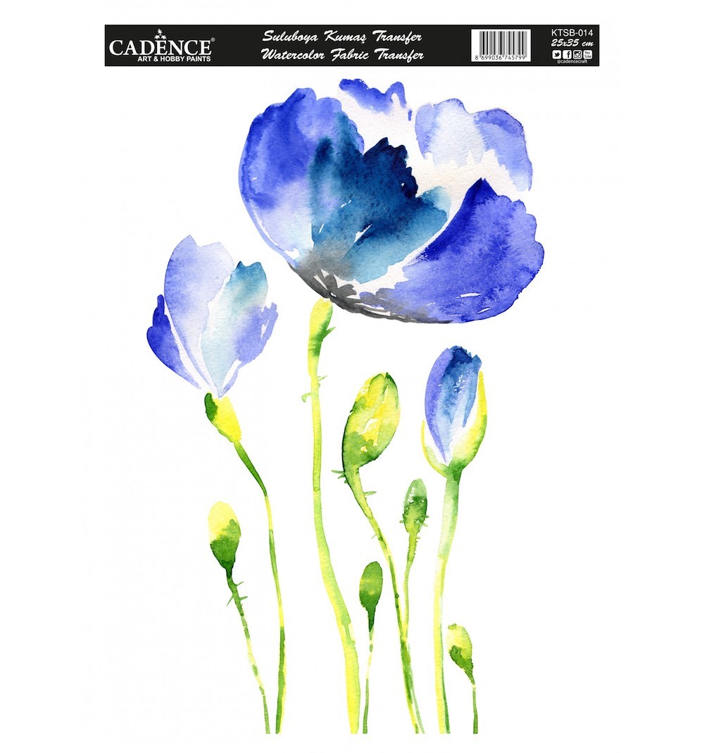 Cadence Sulu Boya Kumaş Transfer 014