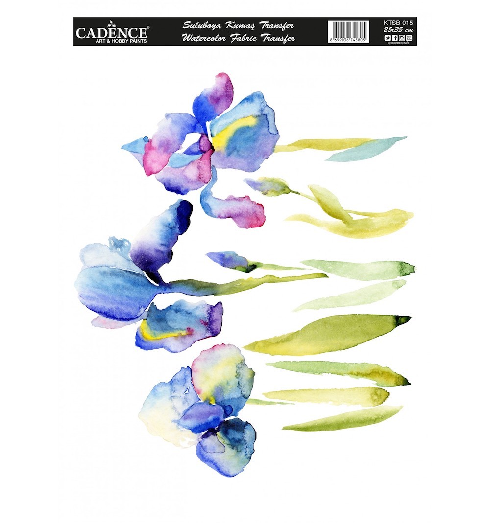 Cadence Sulu Boya Kumaş Transfer 015