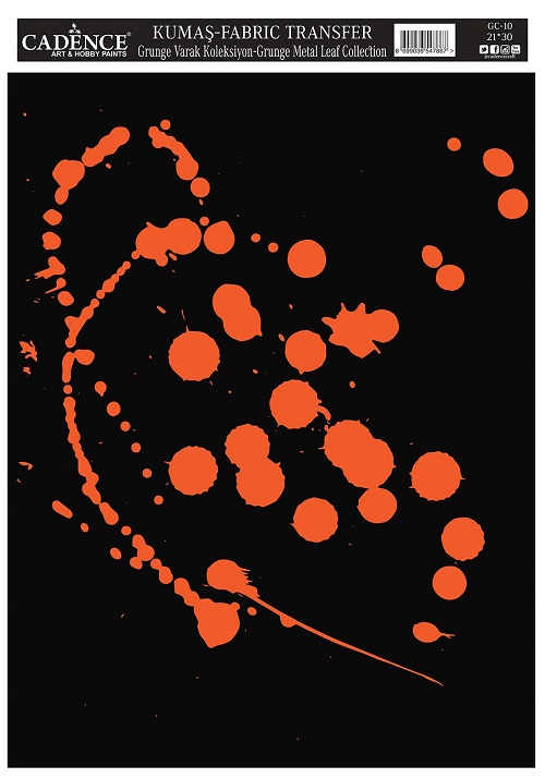 Cadence Grunge Varak Kumaş Transfer 21x30 GC-10 - Rosegold