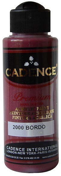 Cadence Akrilik Boya 120ML(cc) 2000 Bordo
